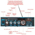 thumbnail image 3 of 1000W Car Amplificador HIFI 2 CH Power Amplifier Home Theater Amplifier Support FM USB SD/Remote Control ,Scalable Fun, 3 of 9