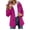 Hot Pink, variant on hoksml Women's Waterproof Hooded Rain Jacket Lightweight Windproof Drawstring Coat Outdoor Travel Daily