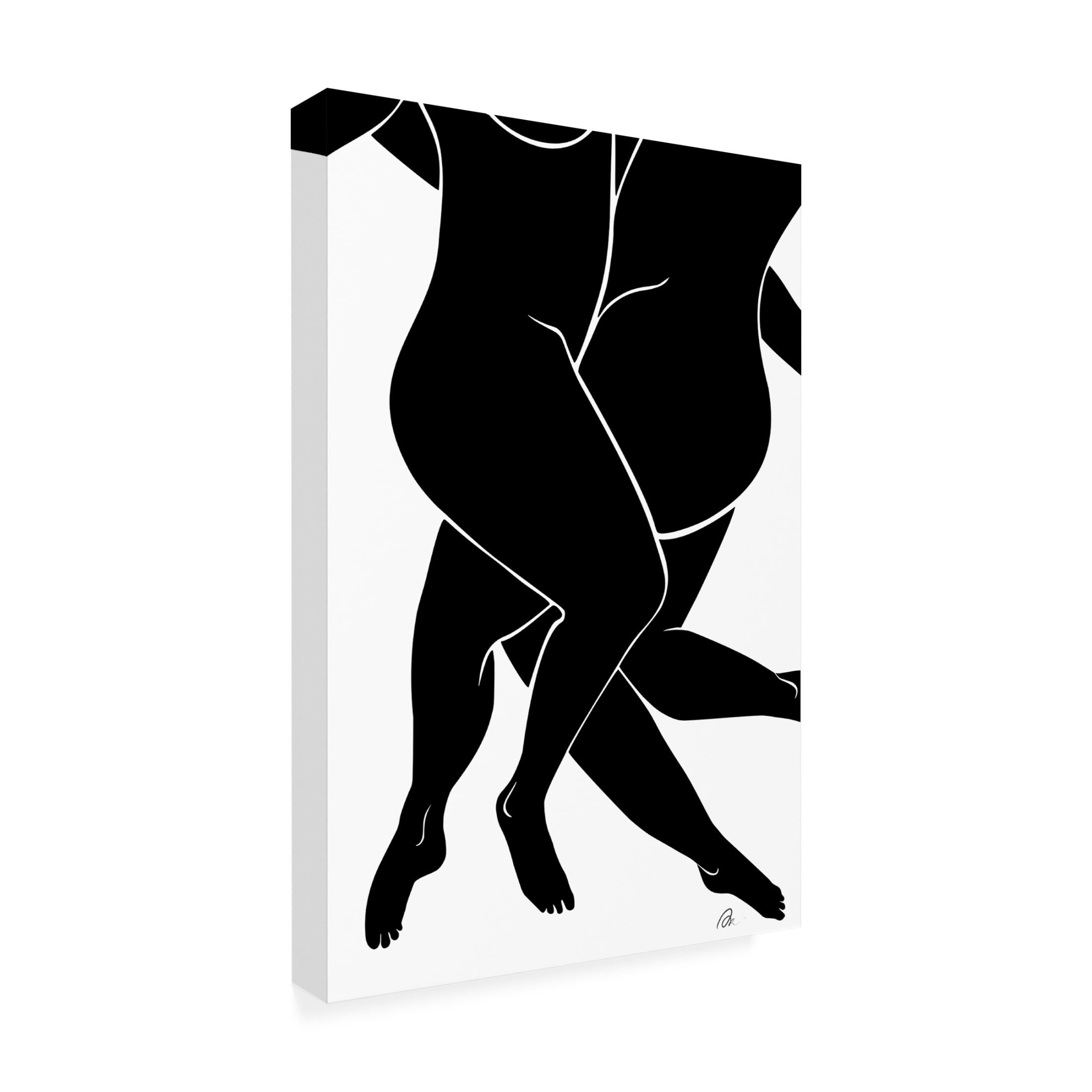 Pictufy Studio II 'Lovers Black' Canvas Art - 16 x 24 Inches