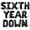 Black, variant on Letter Balloons - SIXTH YEAR DOWN 16" Inch Alphabet Letters Foil Mylar Balloon 6th Birthday Party Banner (Red)