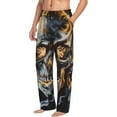 thumbnail image 6 of Kdxio Fiery Skull Trio Print Men's Sleep Pajama Pant Lounge Pants with Pockets-Small, 6 of 6