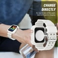 thumbnail image 5 of KOMI Compatible for Clear Apple Watch Band 41mm 40mm 38mm 42mm 44m 45mm 49mm with Case, Women Glitter Bling Sport Strap for iWatch Band Ultra 2/1 Series 9 8 7 6/SE 5 4 3 2 1, Matte White, 5 of 7