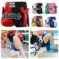 thumbnail image 6 of Fanjie Unisex Boxing Shorts Mma Muay Thai Pants Embroidery Boxing Shorts Fitness Shorts For Adults Kids Boxing Trunks, 6 of 8