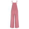 thumbnail image 4 of Kaemgyyd Womens Denim Bib Overalls Summer Wide Leg Spaghetti Strap Jean Pants Jumpsuits Trendy Fashion One-Piece Outfit with Pockets, 4 of 7