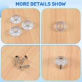 thumbnail image 5 of 50pcs Furniture Table Chair Leg Protectors Feet Padded Rubber 17mm x 6mm, 5 of 5