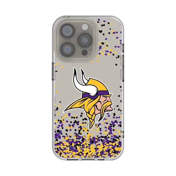 Minnesota Vikings iPhone Clear Case with Confetti Design