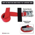 thumbnail image 3 of Snap-Loc Cinch Strap 2"X8' Ratchet (!) With Hook & Loop Storage Fastener SLTC208RR, 3 of 7