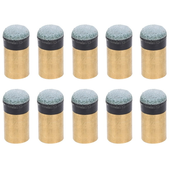 Embout de Queue de Billard pour Piscine, Embout de Queue Pratique et Portable Facile à Installer, Embout de Queue de Snooker en Cuir Cuivre+PU Accessoire de Billard pour Embout à Coller 10 mm