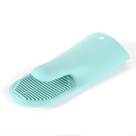 

Nordic Wind Thickened Microwave Oven Gloves Non-slip Heat Insulation Gloves Baking Silicone Gloves Green