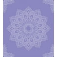 thumbnail image 3 of Ambesonne Oriental Duvet Cover Set, Floral Mandala Drawing, 2-Calking, Lavender Blue White, 3 of 7