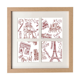 thumbnail image 1 of Francia arco triunfal Louvre Eiffel Tower Pantalla de escritorio de pared de marco 4 aperturas, 1 of 4