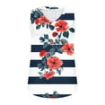 thumbnail image 5 of Plus Size Summer Womens Tops Fashionable Printed V-Neck Sleeveless, 5 of 5