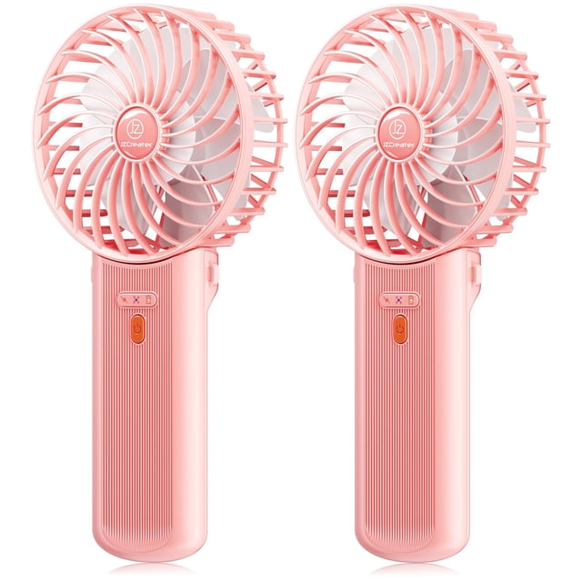 Ventilador de mano JZCreater Mini portátil recargable de 4 velocidades