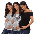thumbnail image 4 of Camisetas de manga corta para embarazo y maternidad para mujer 1 piezas como pic 1, 4 of 4