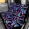 thumbnail image 2 of FUIALDOLG Gradient Mushroom Car Rear Bench Seat Covers, 2 Pieces Full Wrap Back Seat Covers with Elastic Edge for Auto Truck Interior, 2 of 4