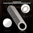 thumbnail image 3 of Stainless Steel Beard and Mustache Comb for Men, Pocket Size Metal Grooming Comb for Thinner Hair, 3 of 4