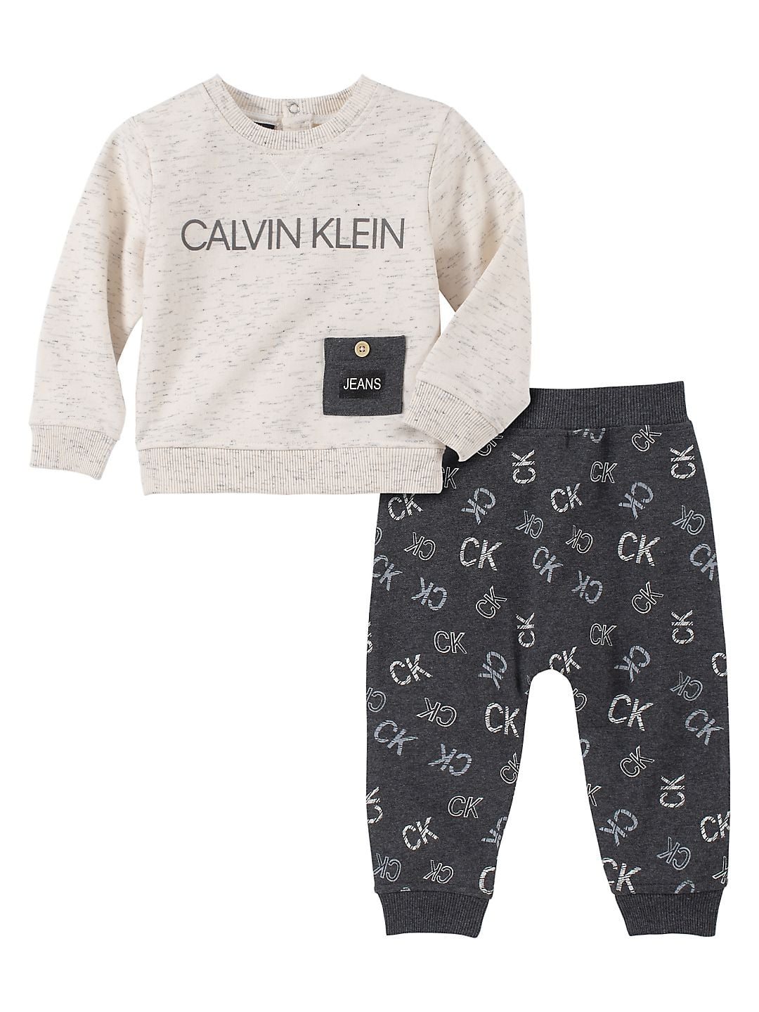 Calvin Klein Jeans - Baby Boy's 2-Piece Printed Pants Set - Walmart.com ...