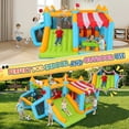 thumbnail image 6 of Veeboto Bounce House, 10-in-1 Inflatable Bouncy Castle for Kids 3-10, Indoor Outdoor Jumping House with Slide, Soccer Goal, Pool, Punching Bag, 450W Blower, 6 of 6