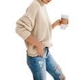 thumbnail image 2 of Autumn Winter Women Fashion Turtle Neck Cable Sweater Chunky Knit Jumper Pullover, 2 of 4