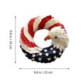 NUOLUX 1Pc Eagle Shape Wreath Door Patriotic Eagle Wreath Wall Hanging ...