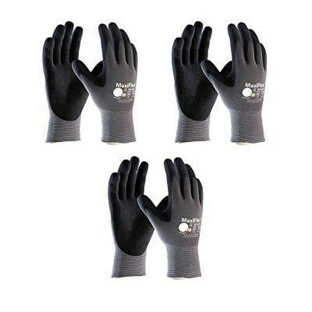 

Maxiflex 34-874 Ultimate Nitrile Grip Work Gloves Grey Gloves Nitrile Free