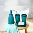 thumbnail image 3 of iMucci 4 Piece Green Soap Dispenser Toothbrush Holder Lotion Bottle Modern Home Bathroom Accessories Set Wash Kit, 3 of 5