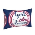 thumbnail image 2 of Bixox God Bless America Patriotic Star Printed Pillow Protector,Super Soft Ideal for Home,Guests,Rentals - 14"x20", 2 of 8