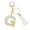 G, variant on Custom Letter Keychain Translucent Resin Pendant Name Keyring Durable Stylish Accessory for Keys Bags