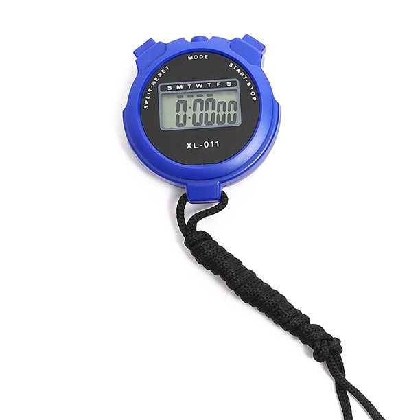 Cronómetro digital Calendario Entrenamiento de vueltas Fitness Pantalla LCD Cronómetro Deportes al aire libre Reloj despertador Temporizador de funcionamiento con cuerda