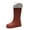 Red, variant on AUXDIQ Rain Boots Women Knee-High Waterproof Rain Shoes Outdoor Garden Shoes