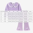 thumbnail image 4 of OJSFQUFP Baby Girl Clothes Long Sleeve Shirt Top Ruffle Flared Pants Set Spring Fall Winter Toddler Girls Outfits (1-7Y), 4 of 9