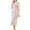 Pink, variant on Azrian Womens Pajamas,Women's Solid Color Home Wear Casual V-neck Belt Half Sleeve Pajama Dress M Size,Black on