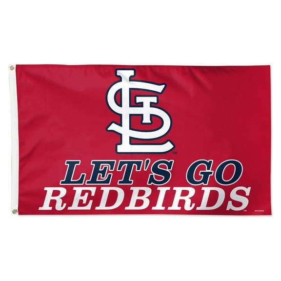 WinCraft St. Louis Cardinals 3' x 5' Single-Sided Deluxe Team Slogan Flag