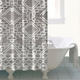 thumbnail image 4 of Forme de Faisceau Abstraite avec Motifs Géométriques (5) Rideaux de Douche Imperméables Doublure de Douche, Rideau de Salle de Bain en Polyester Neutre Esthétique, Doublures de Rideau de Bain avec Crochet en Plastique 72x72 Pouces, 4 of 4