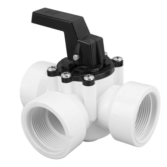 Pool Diverter Valve, 3 Way Diverter Valve Plastic Easy Installation for Swimming Pool