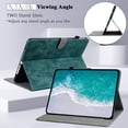 thumbnail image 4 of GSFY Case Compatible with iPad Air 11 Inch M3 (2025) / M2 (2024), iPad Air 10.9'' 5th / 4th Generation (2022/2020), Premium PU Leather Protective Folio Stand Case Multiple Viewing Angles, Dark Green, 4 of 7
