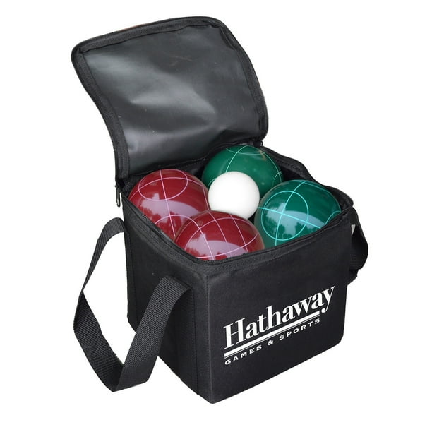 Hathaway Bocce Ball Set w/8 Bocce Balls, 1 Pallino Ball, & Nylon Carry