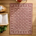 thumbnail image 2 of Better Homes & Gardens Rust/Beige Floral Trellis Indoor Area Rug, 5' x 7', 2 of 5