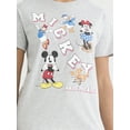 thumbnail image 4 of Mickey and Friends Women's Graphic Tee with Short Sleeves, Sizes XXS-XXL, 4 of 5