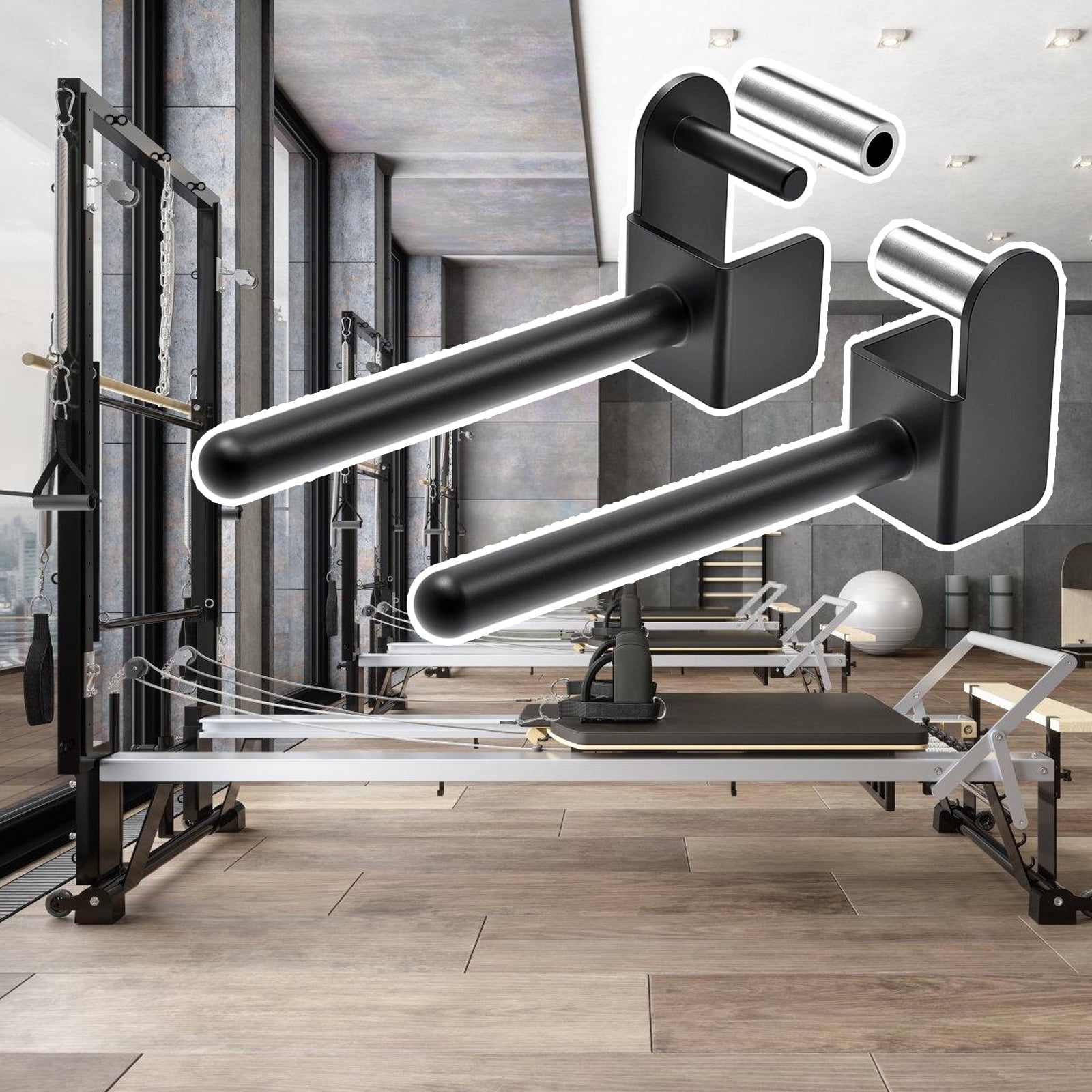 Weight Storage Rack Attachment for Power and Squat Racks Fitness Equipment Accessory