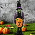 thumbnail image 3 of TOOPTY Animated Halloween Candy Bowl with Motion Activation, Screaming Witch Holder with Light Up Red Eyes and Creepy Sound, 3 of 6