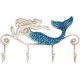thumbnail image 1 of Gancho de pared Hierro Sirena Colgador de pared Gancho de pared de hierro 4 ganchos para abrigos Toallas Bolsas Montaje en pared Ropa Tornillos incluidos JAMW Sencillez, 1 of 5