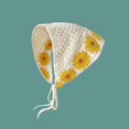 thumbnail image 1 of Turbante con correa de viento dulce, diadema pequeña de punto fresco, bufanda triangular, banda para el cabello, lugar para acampar en verano, 1 of 6