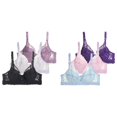 thumbnail image 1 of (2-Pack) Rinsvye Women Full Cup Underwire Bra Set Stretchy Fabric Various Sizes Available Stylish Trendy Look Everyday Comfort, 1 of 3