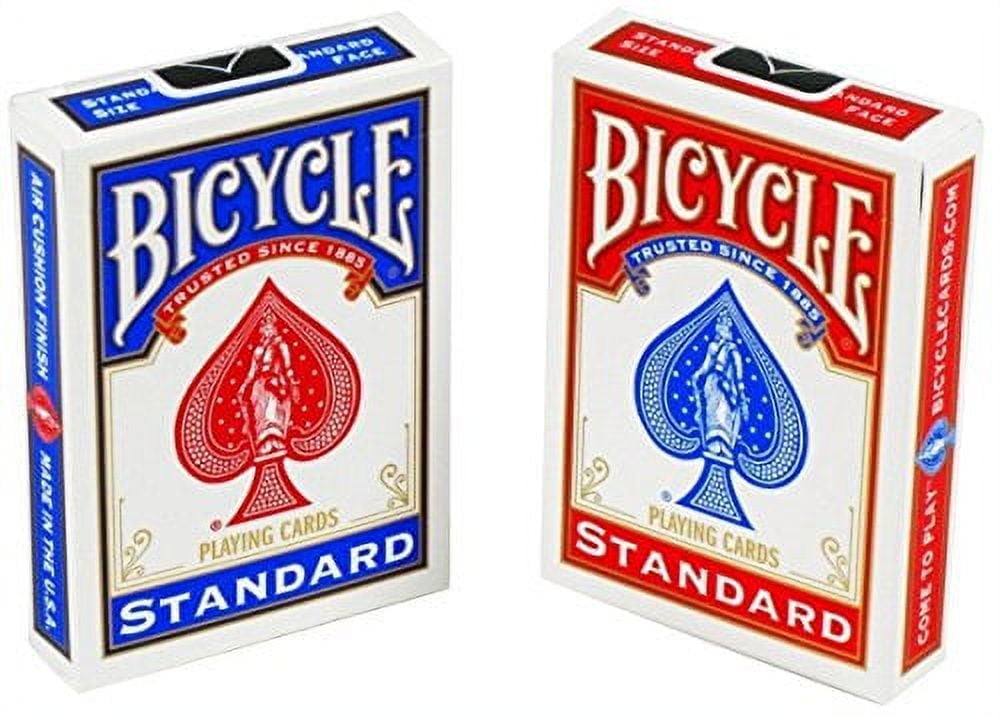 Standard Bicycle Rider Back Poker Playing Cards - 3 Decks (Blue