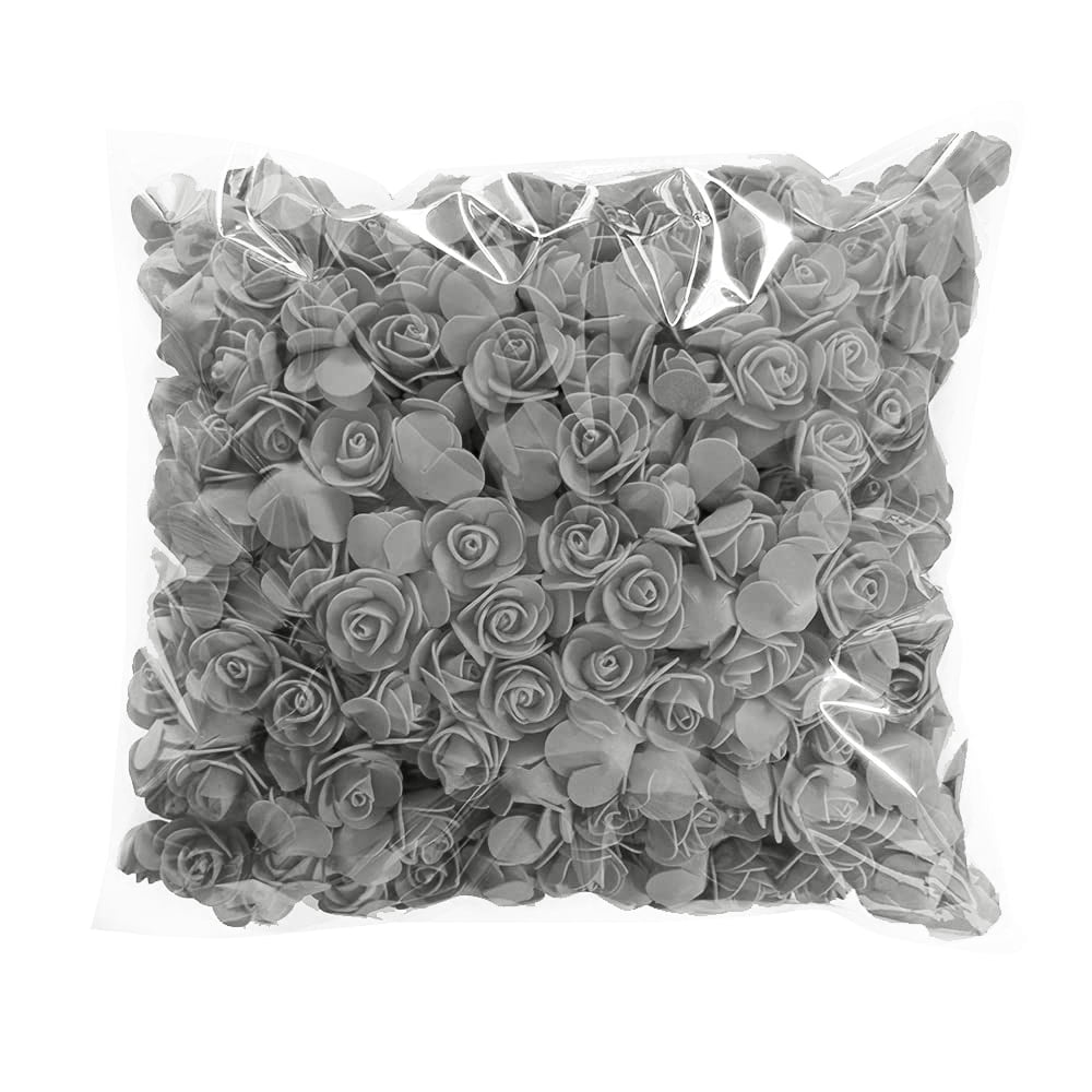 50 Pcs Mini Fake Rose Flower Heads Mini Artificial Foam Roses DIY ...