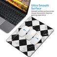 thumbnail image 4 of Marble Check Diagonal Black White Gaming Mouse Pad 10 x 12 inch Rectangle Computer Mousepad Mat Non-Slip Rubber Base for Office Laptop PC, 4 of 6