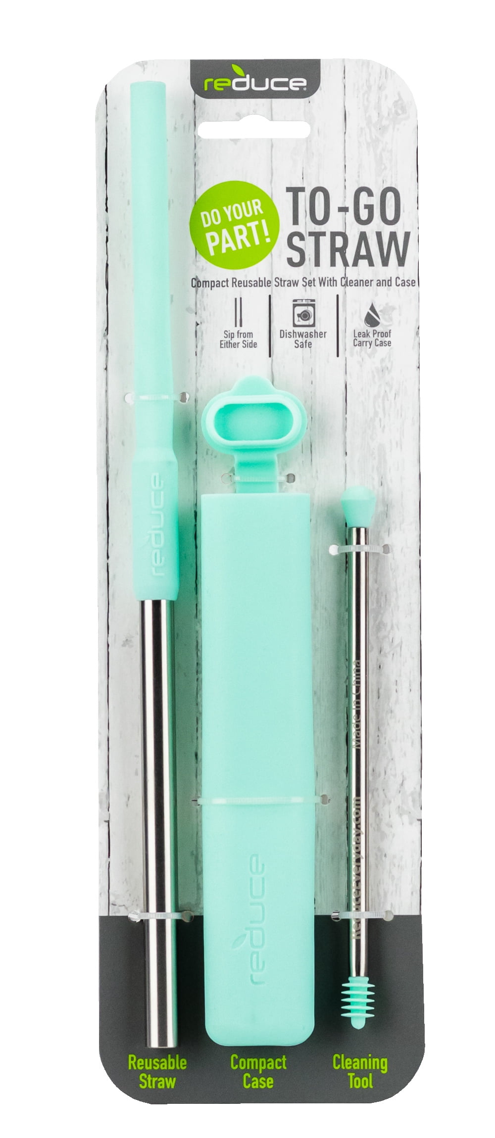 Reduce ToGo Straw Reusable Straw Set with Compact Case and Straw