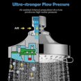 thumbnail image 3 of High Pressure Showerhead with 5 Adjustable Spray Settings and Swivel Ball Joint, 3 of 5