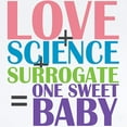 thumbnail image 2 of CafePress - Love, Science, A Surrogate Body Suit - Baby Light Bodysuit, Size Newborn - 24 Months, 2 of 4
